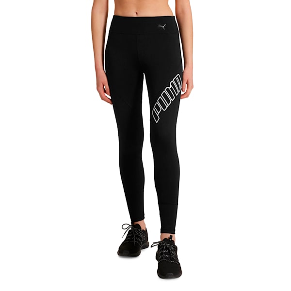 Yogini Logo Women's 7/8 Leggings, Puma Black, extralarge