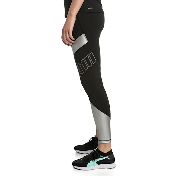 Elite Speed Women’s Leggings, Puma Black-Silver, extralarge