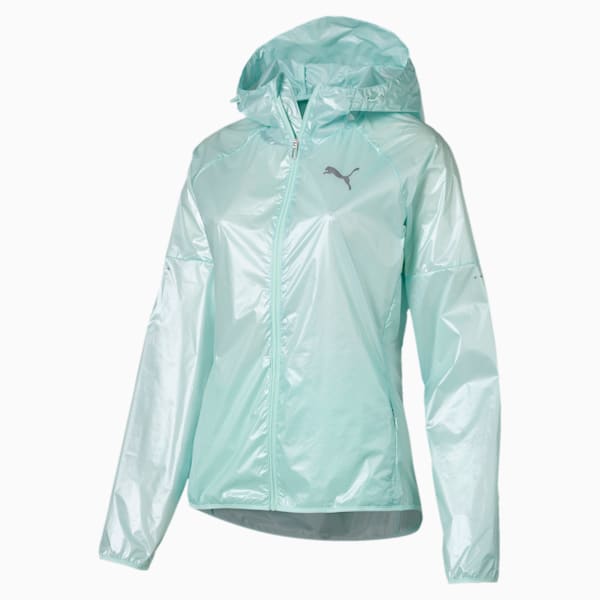 Last Lap Women’s Metallic Jacket, Fair Aqua-metallic, extralarge