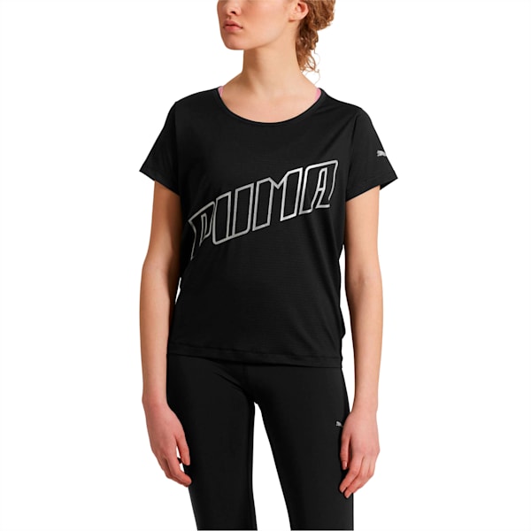 Ahead Slogan Tee, Puma Black, extralarge