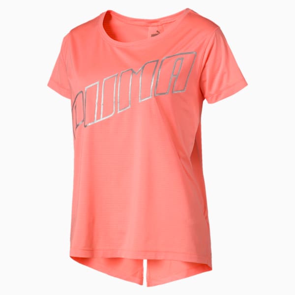 Ahead Women's Running Tee, Bright Peach, extralarge-IND