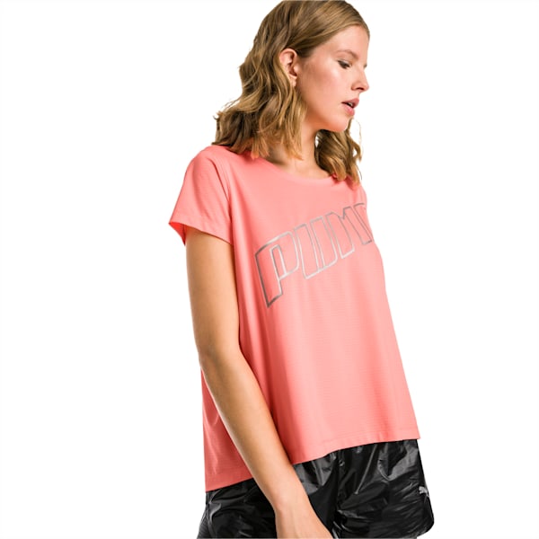 Ahead Women's Running Tee, Bright Peach, extralarge-IND