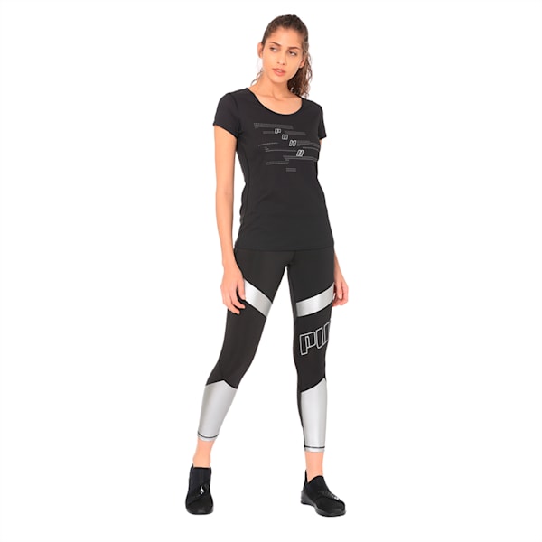 Ignite Short Sleeve Women's Running Tee, Puma Black-Q1, extralarge-IND