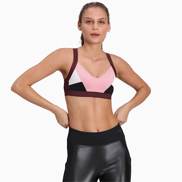 Density Women's Training Bra, Bridal Rose-Vineyard Wine