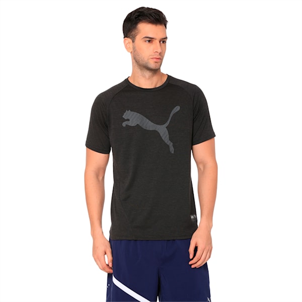 A.C.E. Heather Cat Men's Tee, Puma Black Heather, extralarge-IND