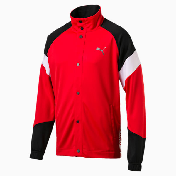 A.C.E. Men’s Track Jacket, High Risk Red-Puma Black, extralarge