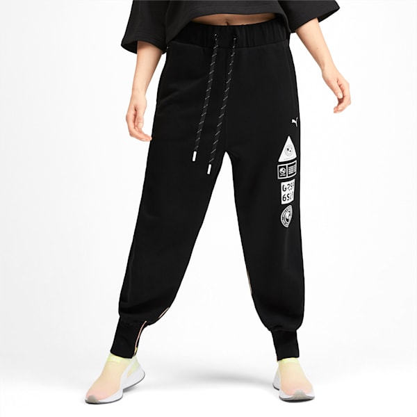 PUMA x SELENA GOMEZ Women's Sweatpants, Puma Black, extralarge-IND