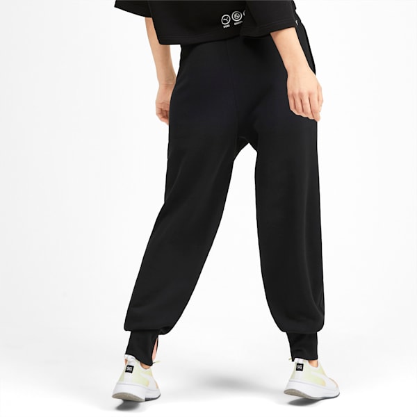 PUMA x SELENA GOMEZ Women's Sweatpants, Puma Black, extralarge-IND