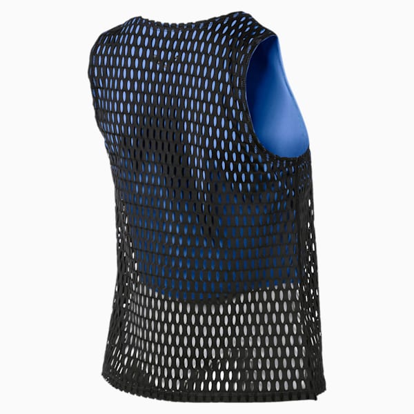 Playera sin mangas con malla para mujer SHIFT, Blue Glimmer, extralarge