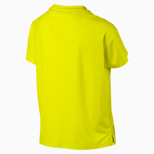 Last Lap Women's Logo Tee, Yellow Alert-Cat, extralarge