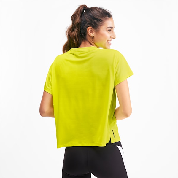 Last Lap Women's Logo Tee, Yellow Alert-Cat, extralarge