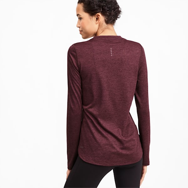 Ignite Women's Long Sleeve Tee, Vineyard Wine Heather, extralarge