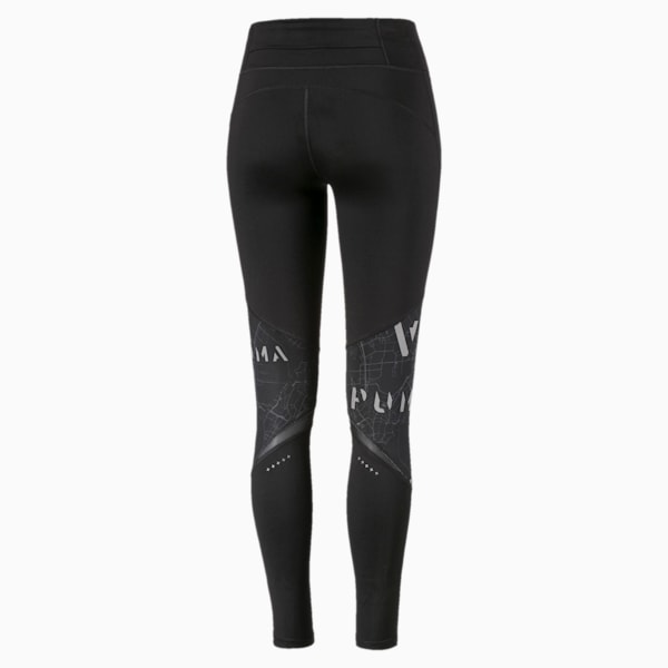 Graphic Women's Leggings, Puma Black-Puma Black, extralarge