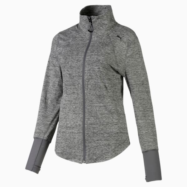 Studio Women's Knit Jacket, Medium Gray Heather, extralarge