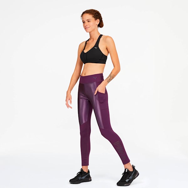 Get Fast Women's Winter Leggings, Plum Purple, extralarge