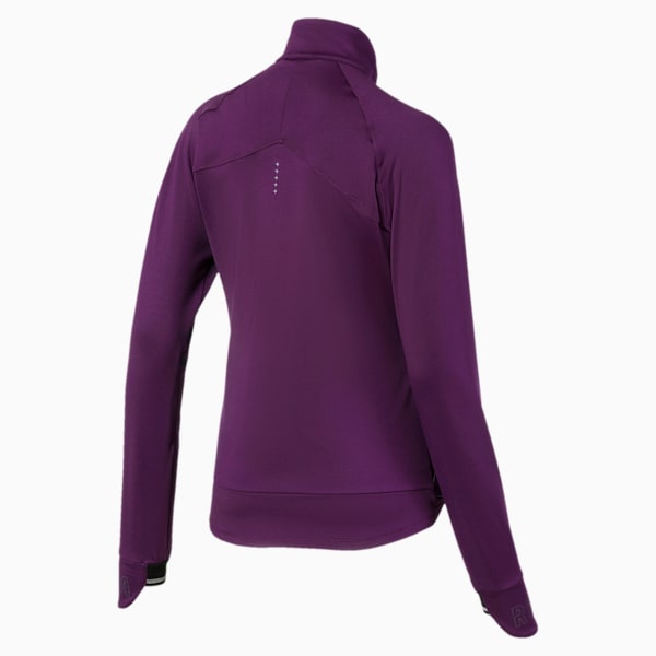 Get Fast Winter Woven Full Zip Women's Running Jacket, Plum Purple, extralarge-IND