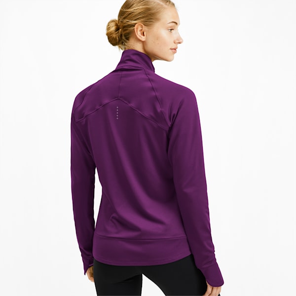 Get Fast Winter Woven Full Zip Women's Running Jacket, Plum Purple, extralarge-IND