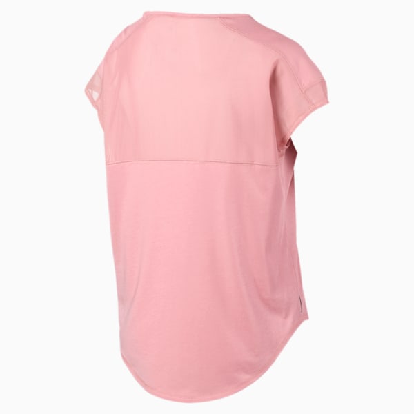Studio Women's Mesh Cat Tee, Bridal Rose, extralarge