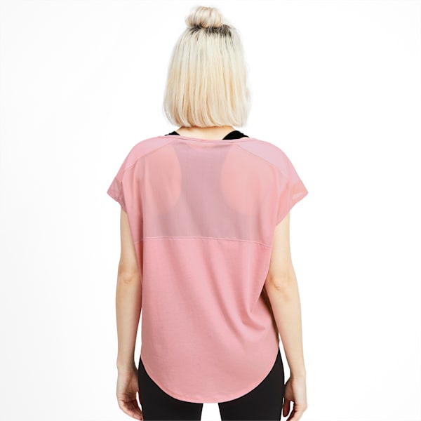 Studio Women's Mesh Cat Tee, Bridal Rose, extralarge