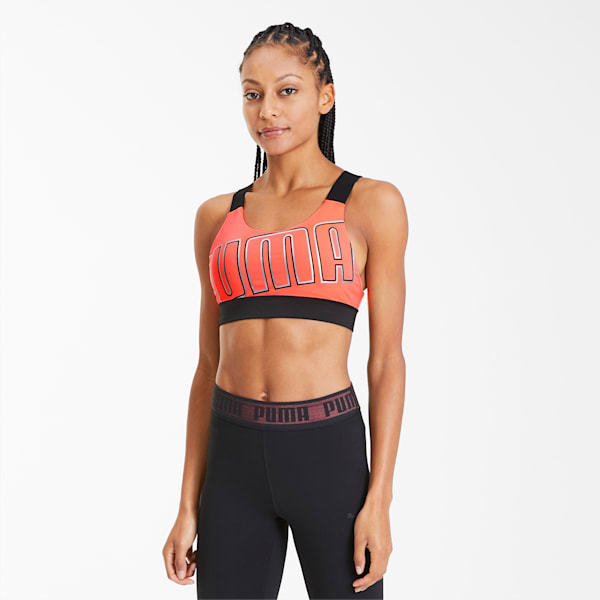 Feel It Women's Mid Impact Bra, Ignite Pink-BRIGHT ROSE, extralarge