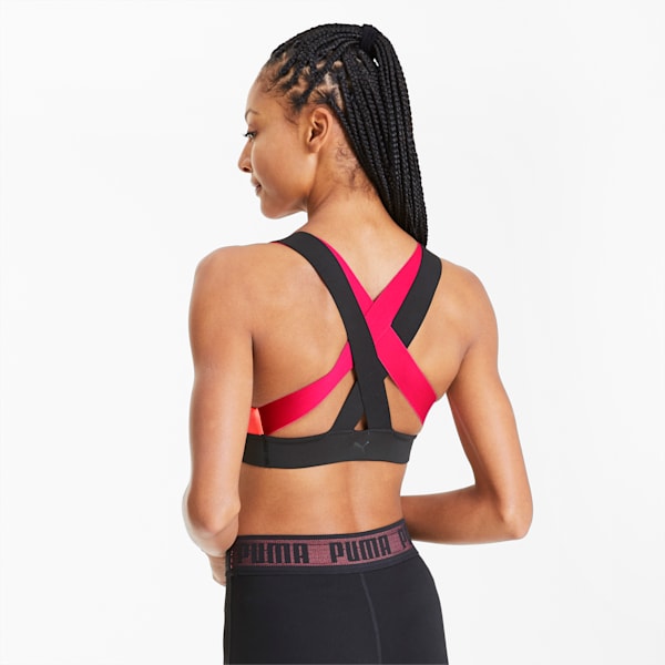 Feel It Women's Mid Impact Bra, Ignite Pink-BRIGHT ROSE, extralarge