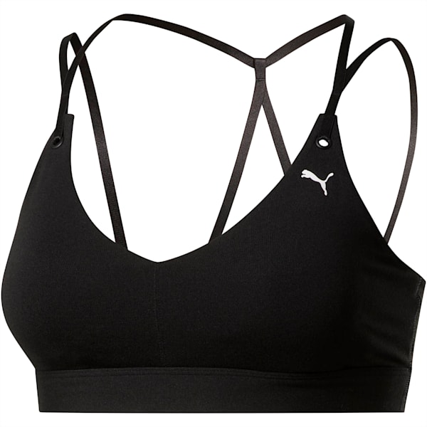 Puma Sports Bra : Buy Puma Studio Ultrabare Strappy Women Maroon Sports Bra  Online