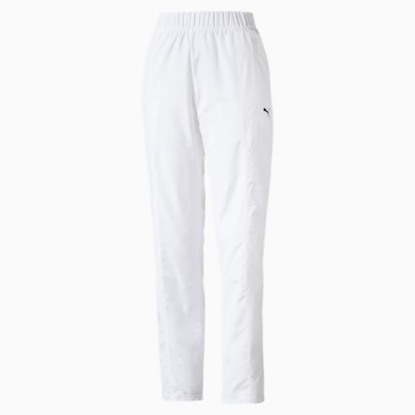 PUMA Woven Women's Warm Up Pants, Puma White, extralarge