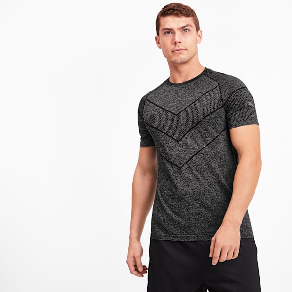 Reactive evoKNIT Men's Tee, Puma Black Heather, extralarge