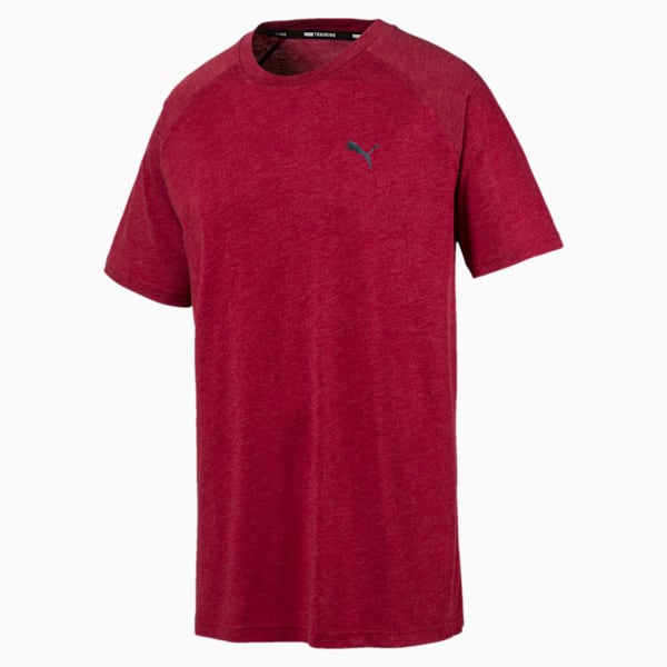 Reactive Short Sleeve Men's Training Tee, Rhubarb Heather, extralarge-IND