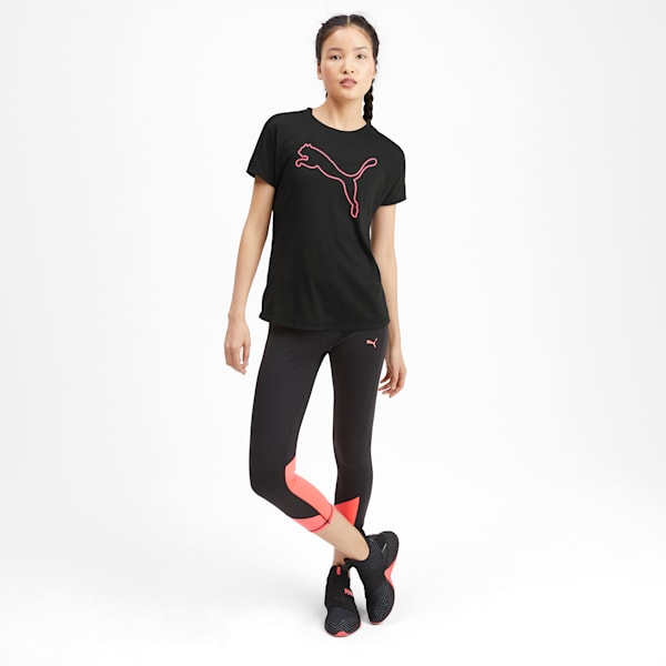 PUMA Cat dryCELL Women's Training  T-shirt, Puma Black-CAT Q3, extralarge-IND