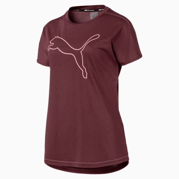 PUMA Cat Women's Tee, Vineyard Wine, extralarge