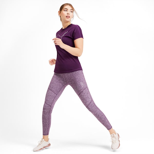 PUMA Cat Women's Tee, Plum Purple, extralarge