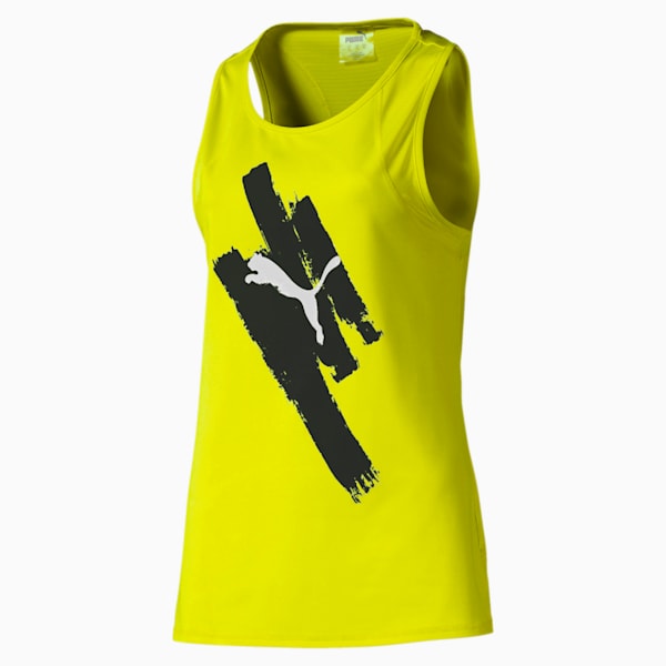 Be Bold Women's Graphic Tank, Yellow Alert, extralarge