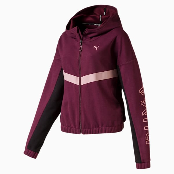 HIT Feel It Women's Sweat Jacket, Vineyard Wine Heather, extralarge