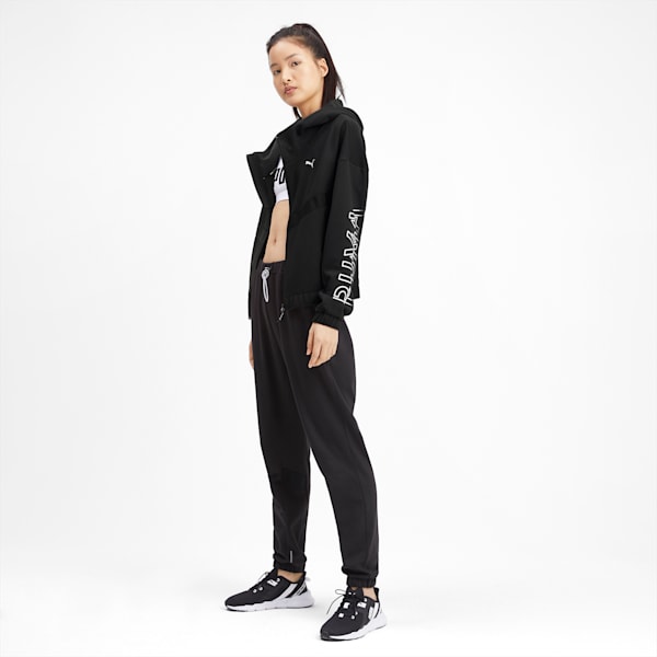 HIT Feel It Knitted Women's Training Sweat Jacket, Puma Black, extralarge-IND