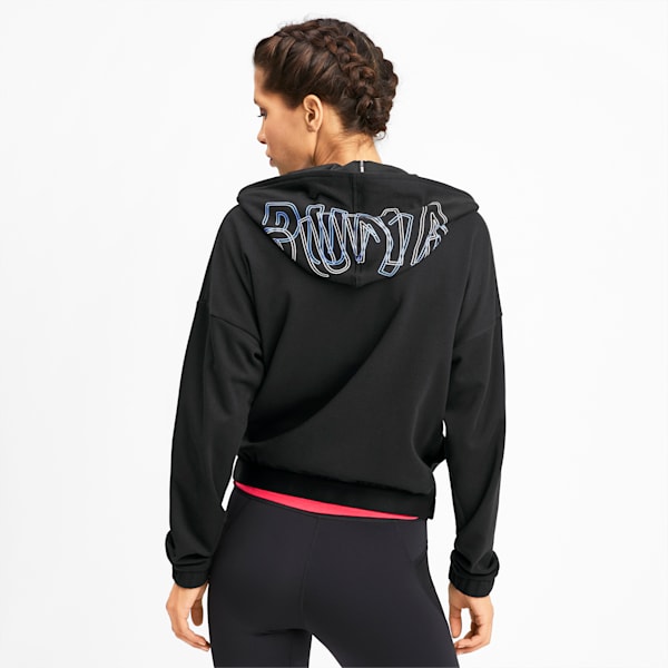 HIT Feel It Women's Sweat Jacket, Puma Black, extralarge