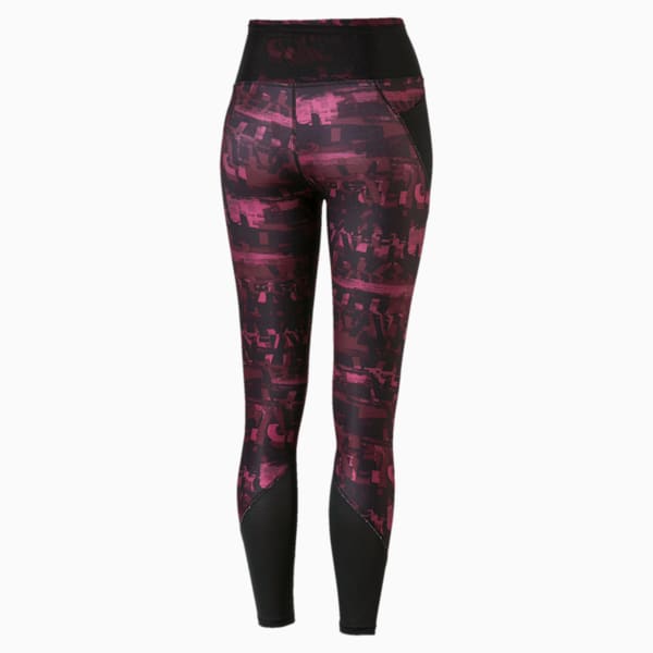 Be Bold AOP Women's 7/8 Leggings, Vineyard Wine, extralarge