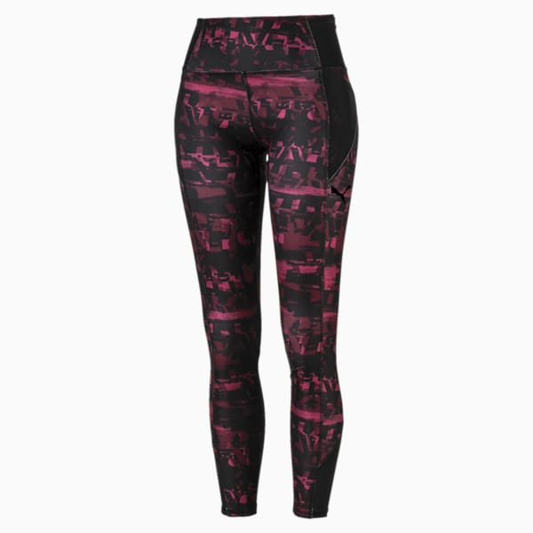 Be Bold AOP Women's 7/8 Leggings, Vineyard Wine, extralarge