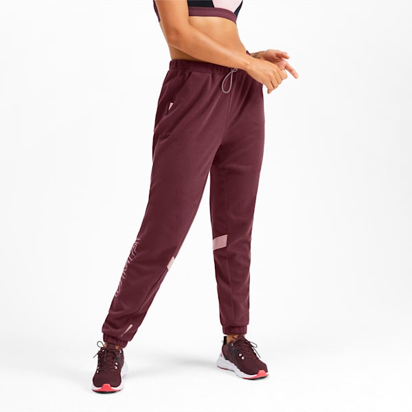 HIT Feel It Women's Sweatpants, Vineyard Wine Heather, extralarge