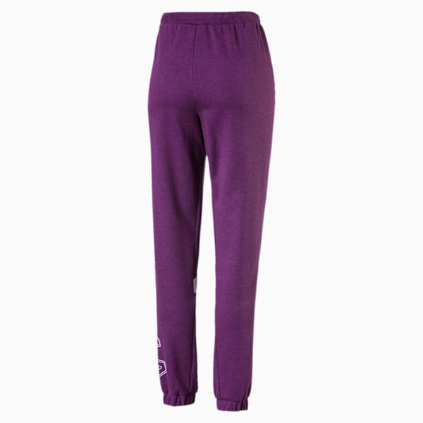 HIT Feel It Women's Sweatpants, Plum Purple Heather-Puma White, extralarge