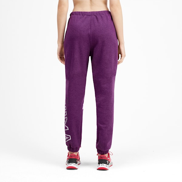 HIT Feel It Women's Sweatpants, Plum Purple Heather-Puma White, extralarge