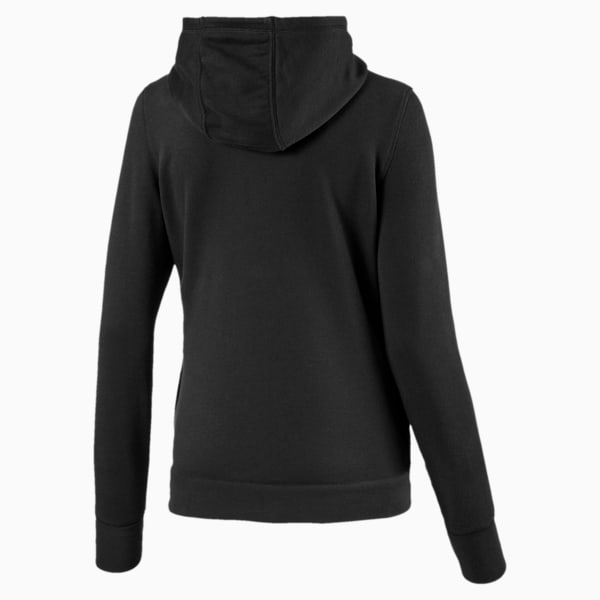 Logo Women's Sweat Jacket, Puma Black-Q4, extralarge