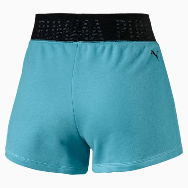 Logo Women's Shorts, Milky Blue Heather, extralarge
