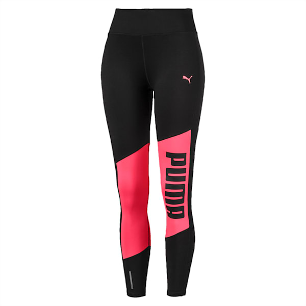 Logo 7/8 Graphic dryCELL Women's Training Leggings, Puma Black-Pink Alert, extralarge-IND