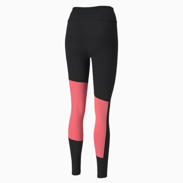 Logo Graphic Women's 7/8 Leggings, Puma Black-Bubblegum, extralarge