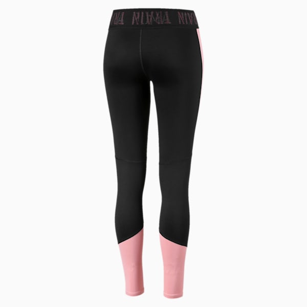 Logo Women's 7/8 Leggings, Puma Black-Bridal Rose, extralarge
