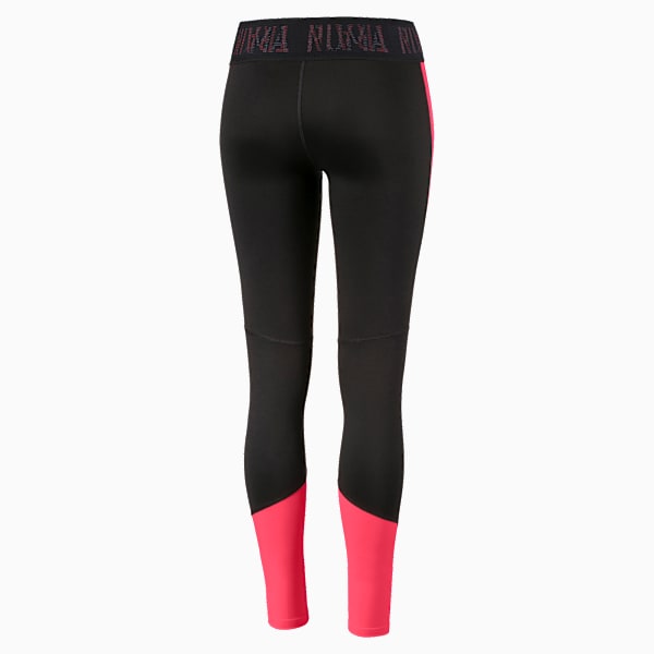 Logo Women's 7/8 Leggings, Puma Black-Pink Alert, extralarge