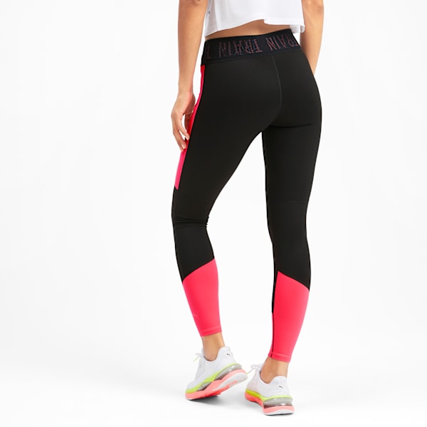 Logo Women's 7/8 Leggings, Puma Black-Pink Alert, extralarge