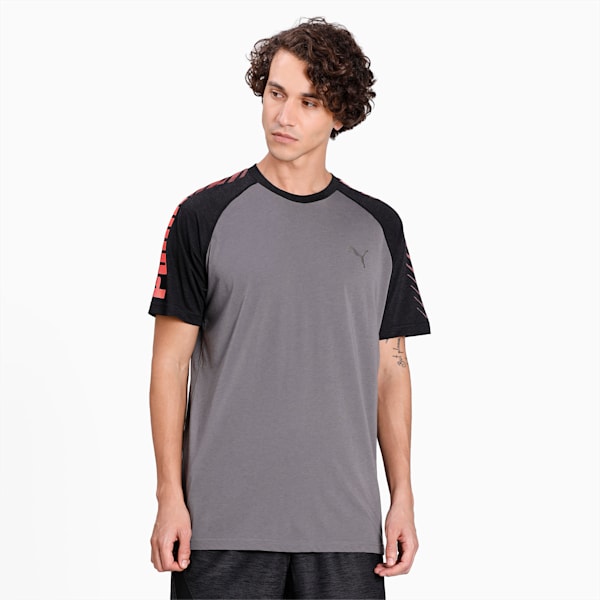 Collective Raglan Men's Tee, CASTLEROCK-Black Heather, extralarge-IND
