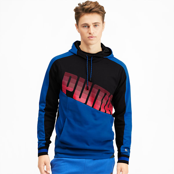 Collective Men's Hoodie, Galaxy Blue-Puma Black, extralarge